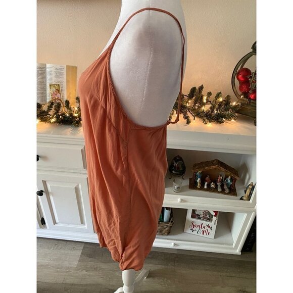 Free People Mauve Satin Type Tank Top Size XS - Picture 3 of 9